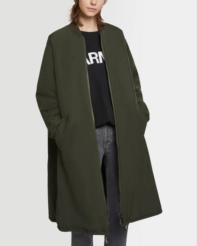 Parka bomber réversible en tissu technique déperlant et fourrure de vison à poils longs sold by Yves Salomon