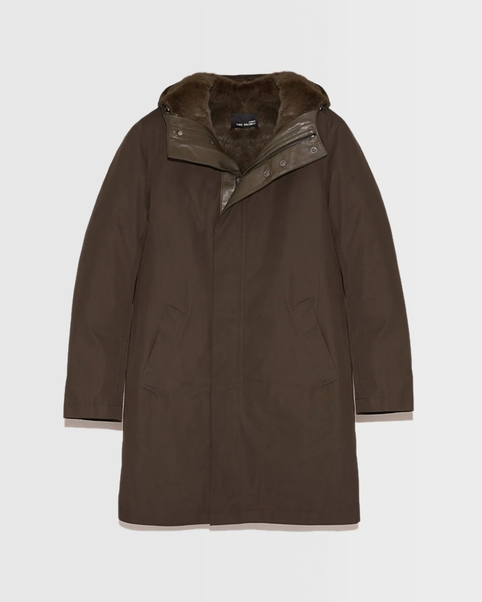 Manteau à capuche en gabardine imperméable et fourrure de vison sold by Yves Salomon product image thumbnail 5