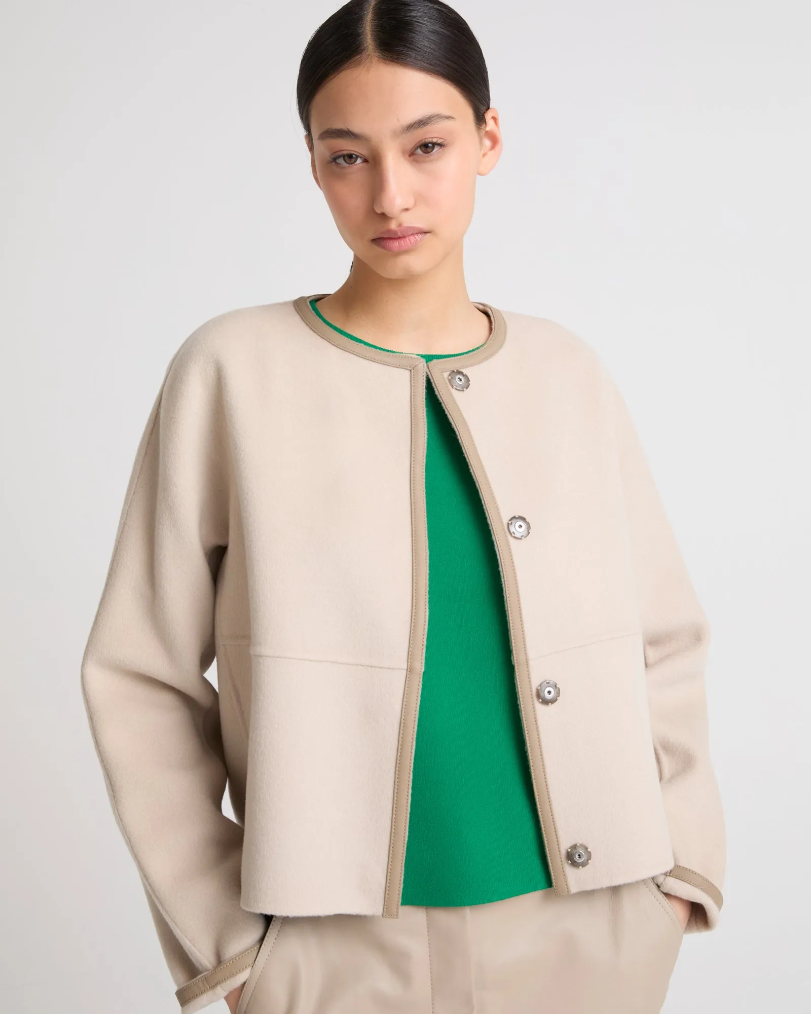 Petite veste en lainage cachemire sold by Yves Salomon product image thumbnail 2