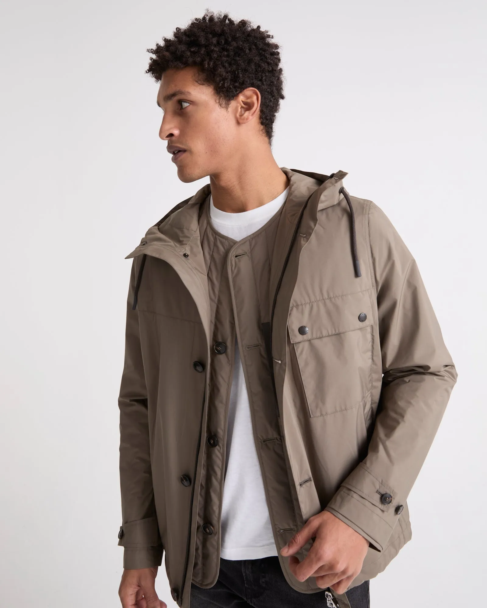 Veste en tissu imperméable sold by Yves Salomon product image thumbnail 4