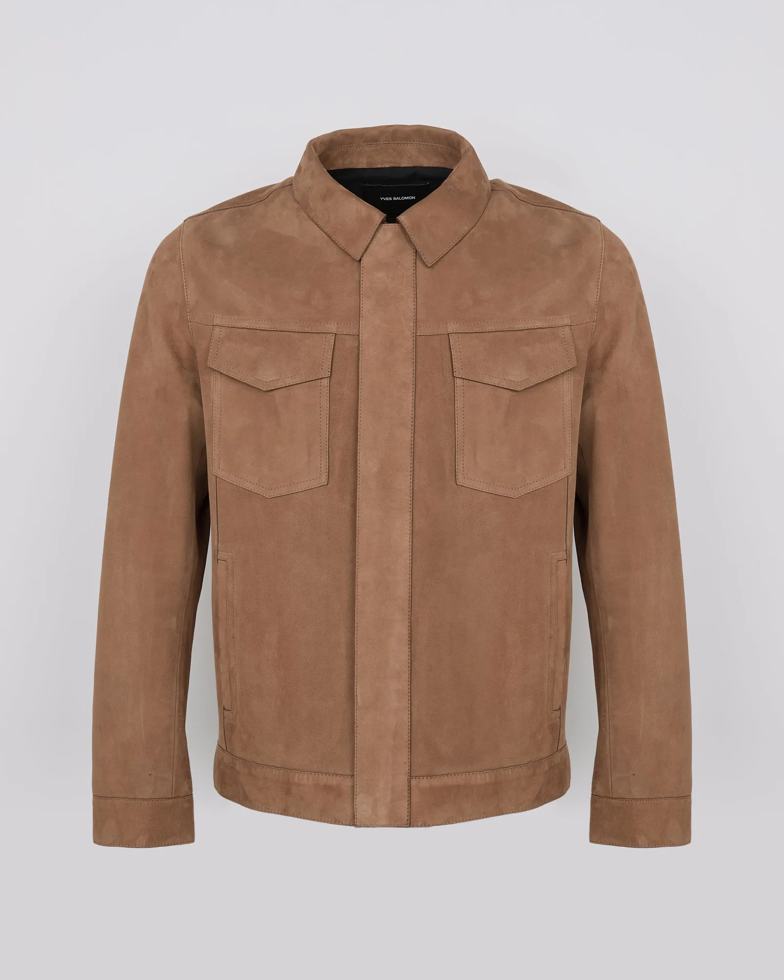 Veste en cuir velours double face envers nappa sold by Yves Salomon product image thumbnail 5
