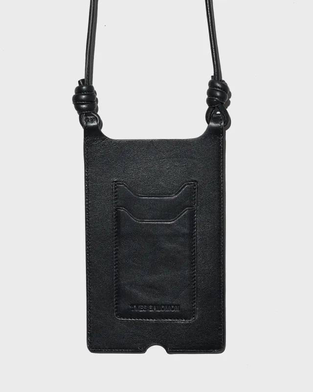 Étui de téléphone en cuir d’agneau sold by Yves Salomon