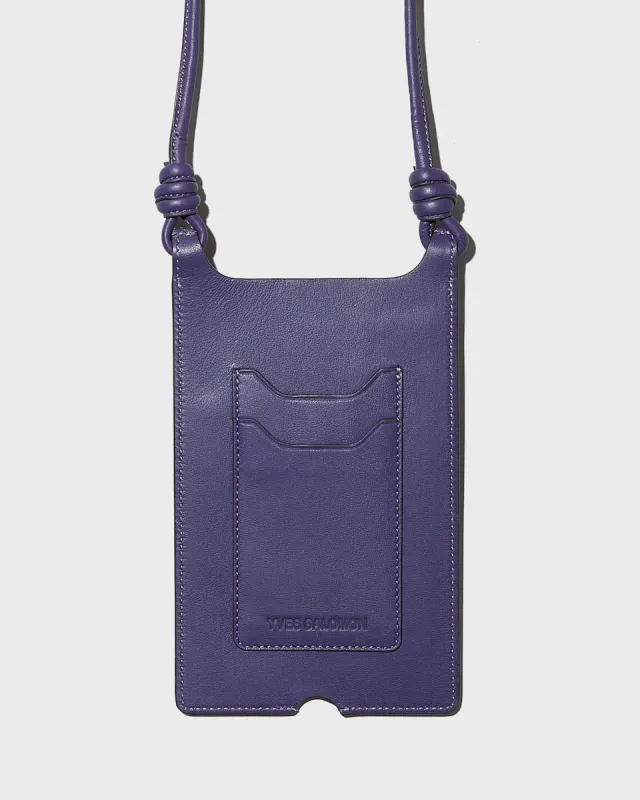 Étui de téléphone en cuir d’agneau sold by Yves Salomon
