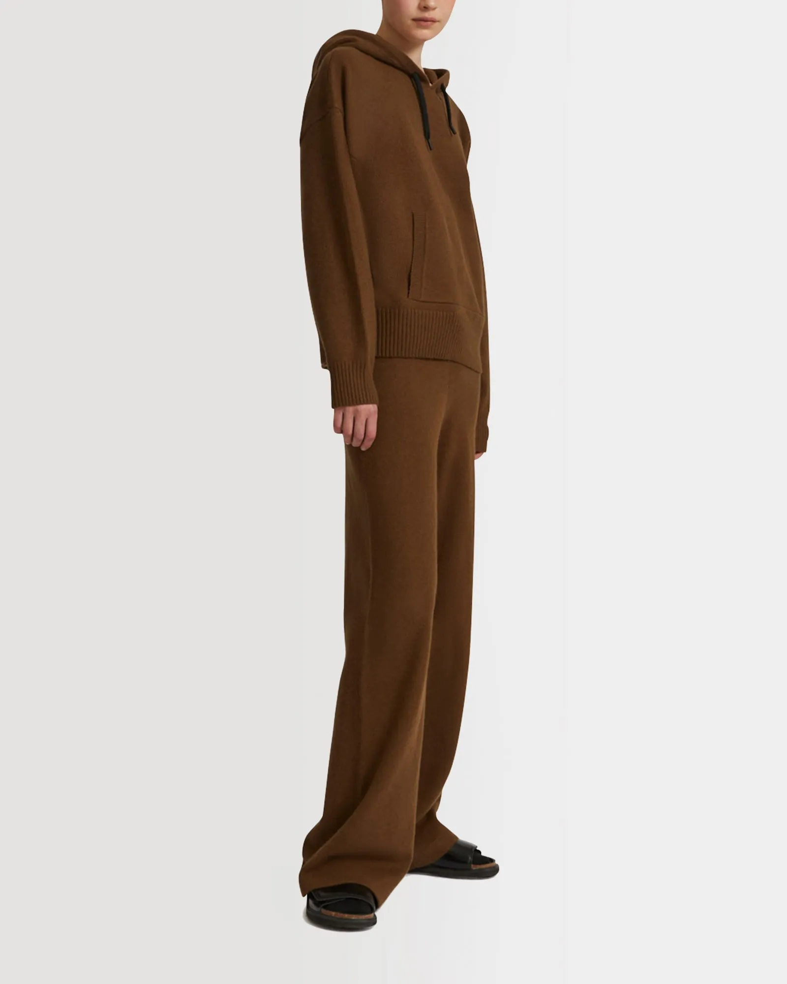 Hoodie à capuche en maille lainage Angora sold by Yves Salomon product image thumbnail 2