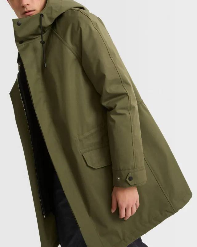 Parka iconique en coton mélangé et peau lainée sold by Yves Salomon