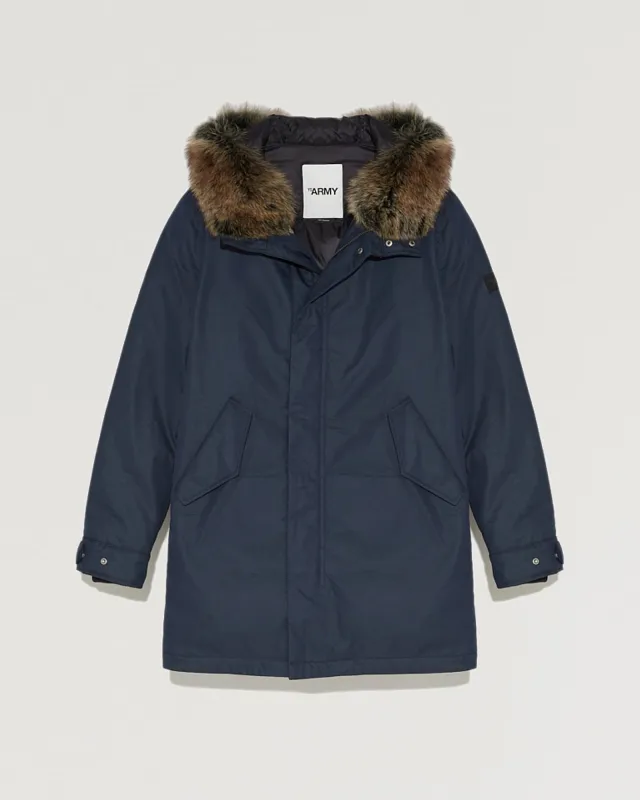 Parka à capuche avec fourrure de renard sold by Yves Salomon