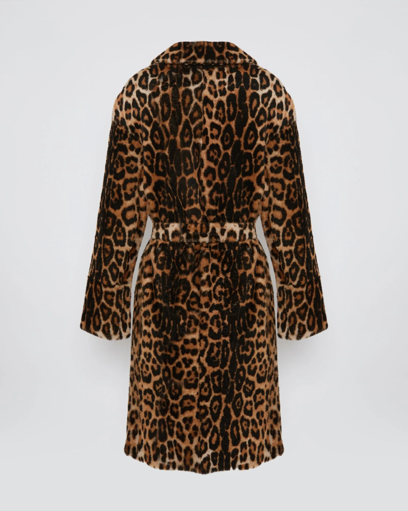 Manteau ceinturé en peau lainée sold by Yves Salomon product image thumbnail 2