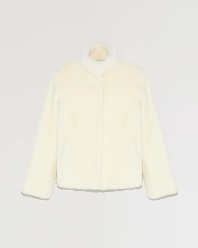 Veste courte en fourrure de vison sold by Yves Salomon