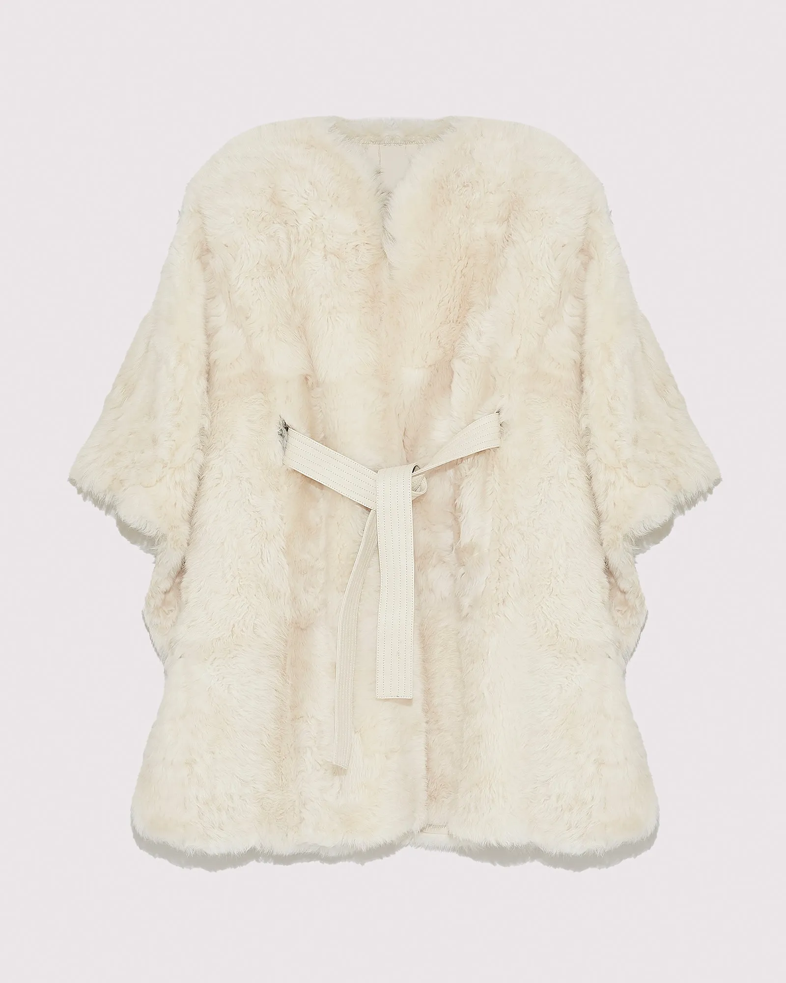 Cape ceinturée en agneau de Toscane silky sold by Yves Salomon product image thumbnail 2