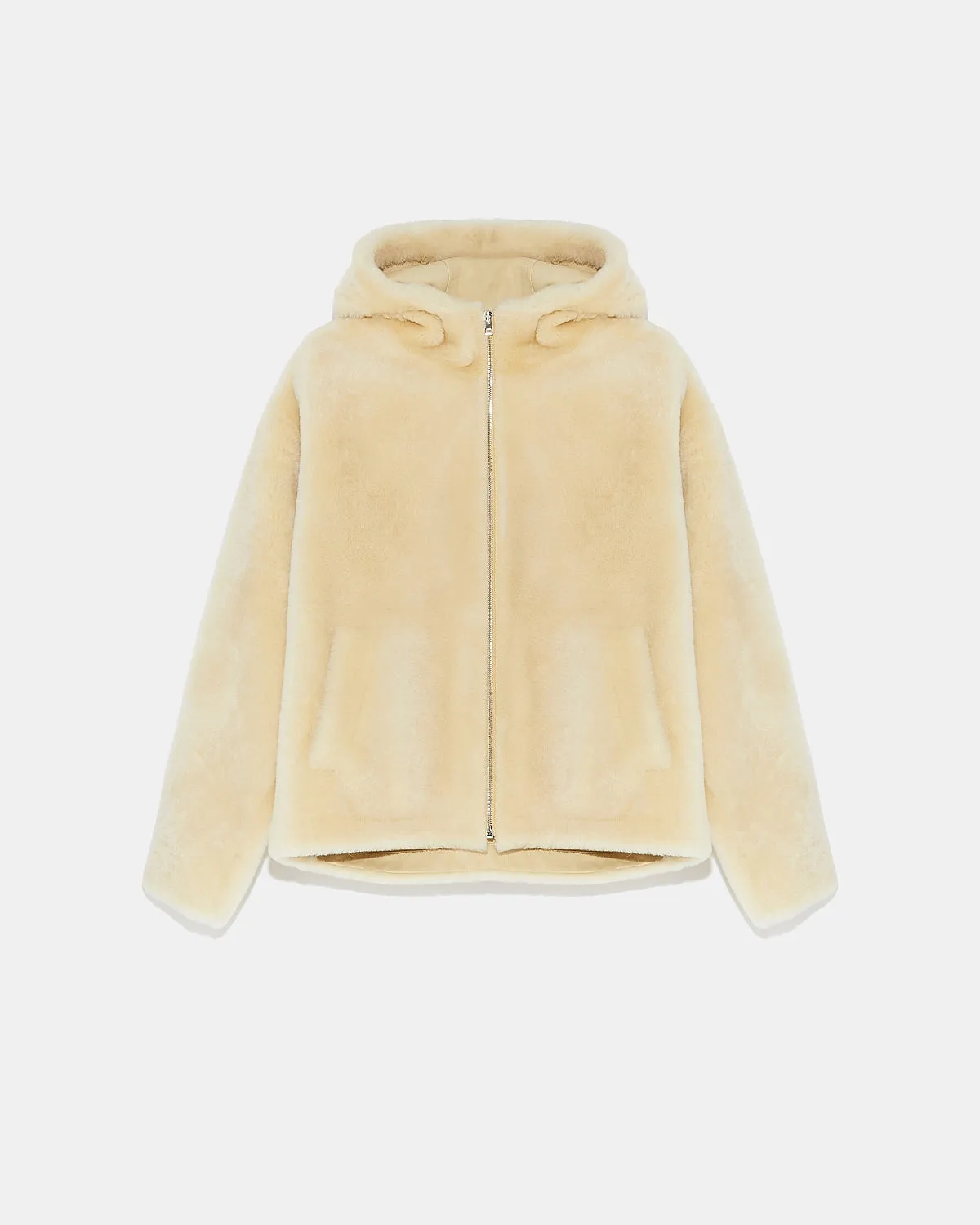 Veste à capuche en peau lainée sold by Yves Salomon product image thumbnail 5