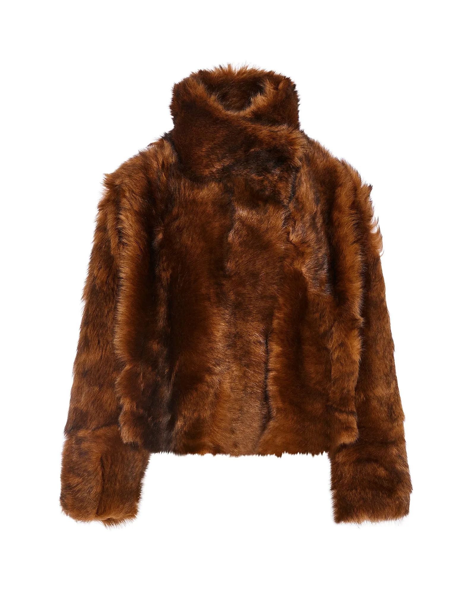 Veste courte en peau lainée d'agneau de Toscane sold by Yves Salomon