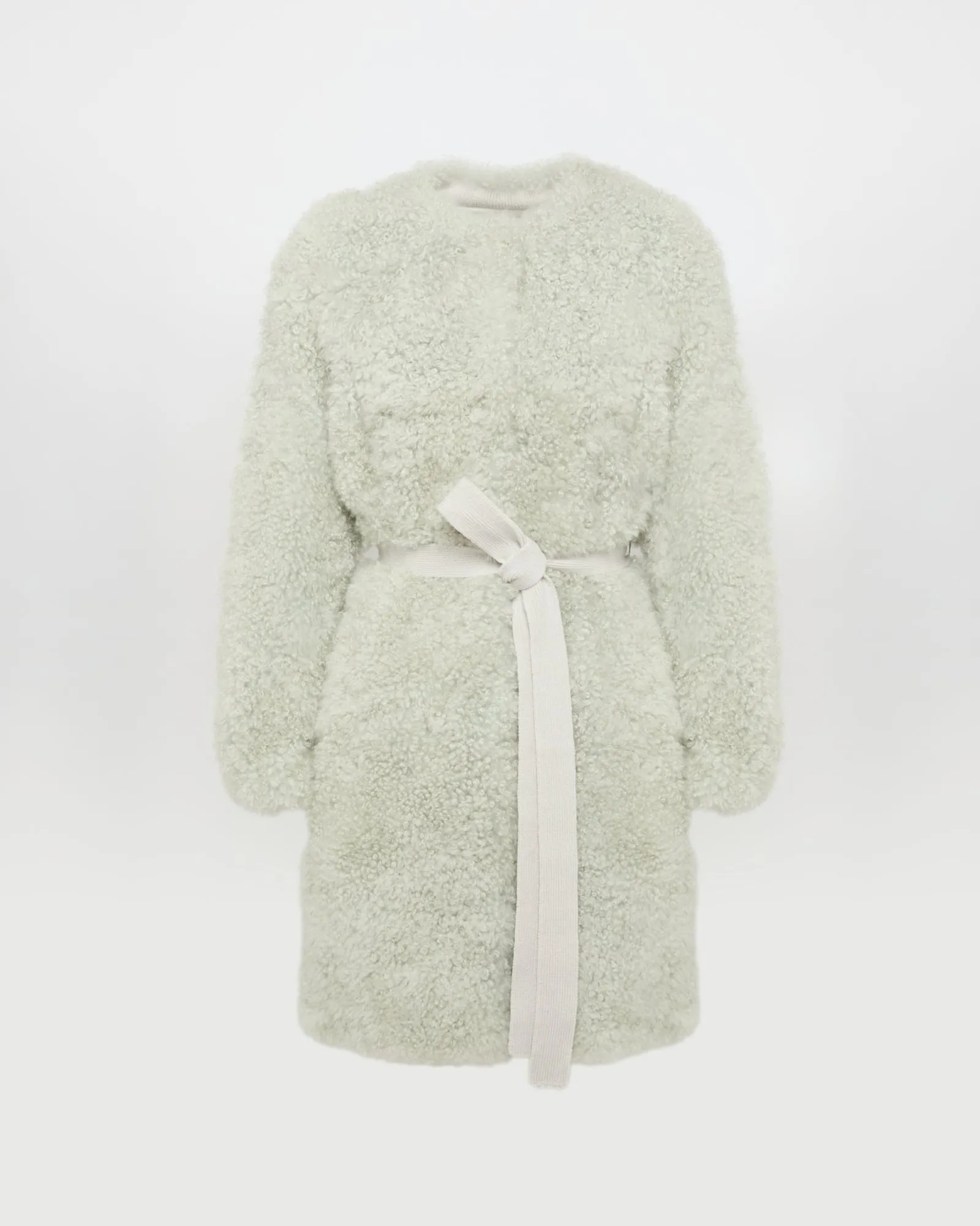 Manteau en maille mérinos et agneau sold by Yves Salomon product image thumbnail 5