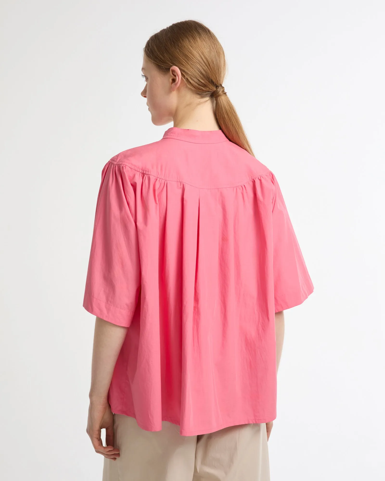 Blouse ample en popeline de coton sold by Yves Salomon product image thumbnail 3