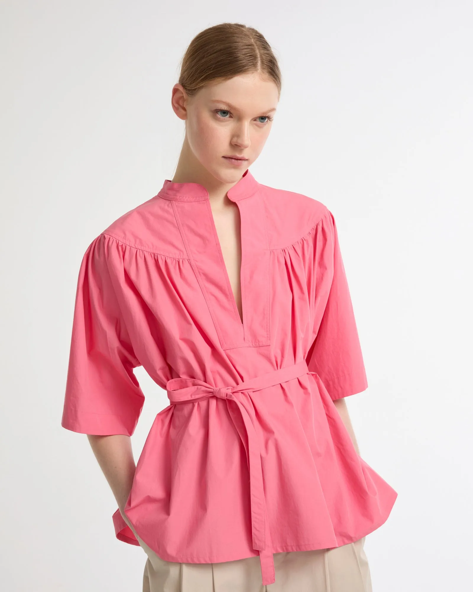 Blouse ample en popeline de coton sold by Yves Salomon