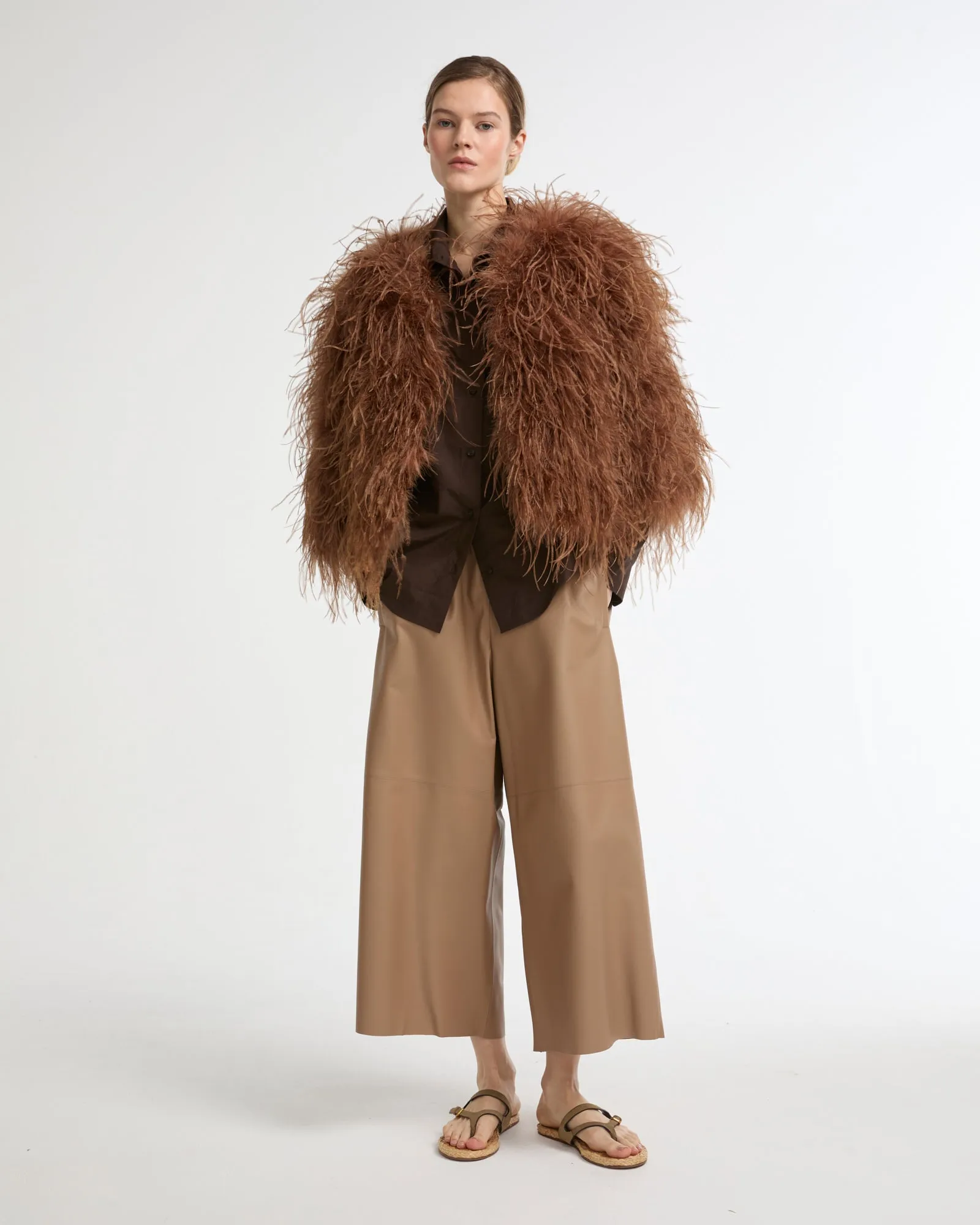 Veste courte en plumes d'autruche sold by Yves Salomon product image thumbnail 2