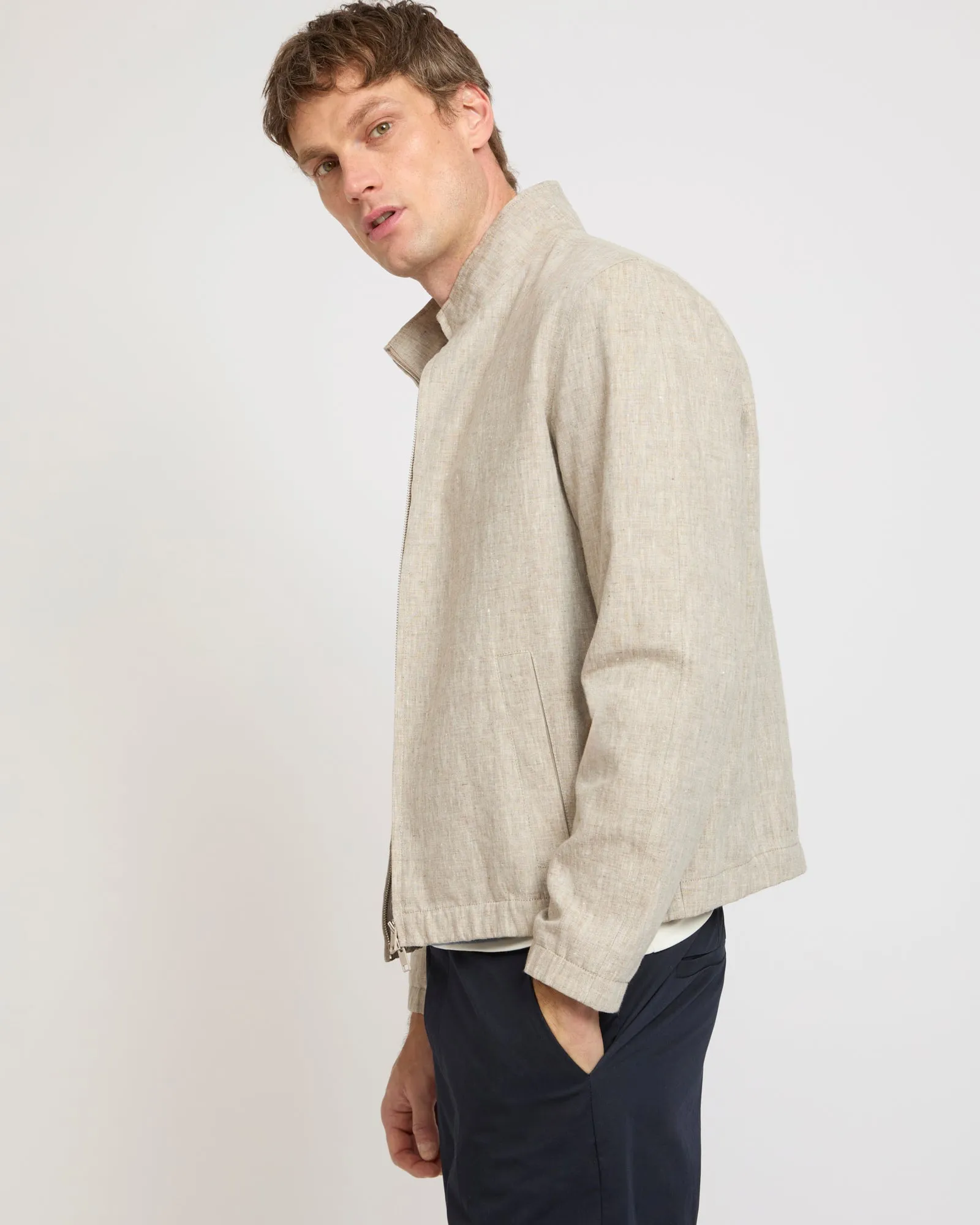 Veste en lin sold by Yves Salomon