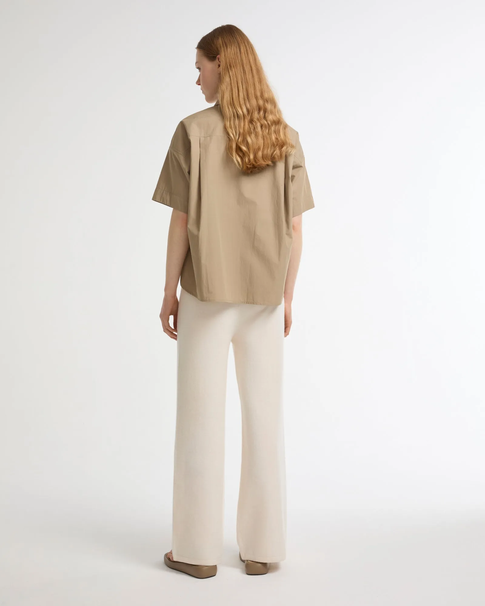 Chemise à manches courtes en popeline de coton sold by Yves Salomon product image thumbnail 2