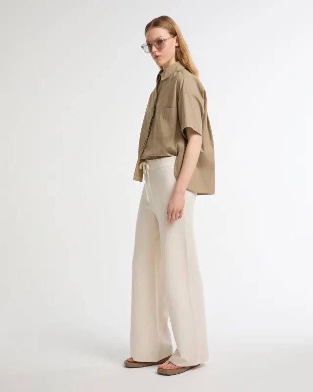 Chemise à manches courtes en popeline de coton sold by Yves Salomon