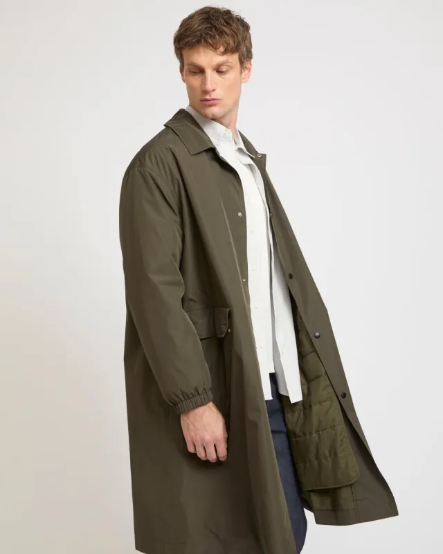 Parka en tissu technique imperméable made by Yves Salomon