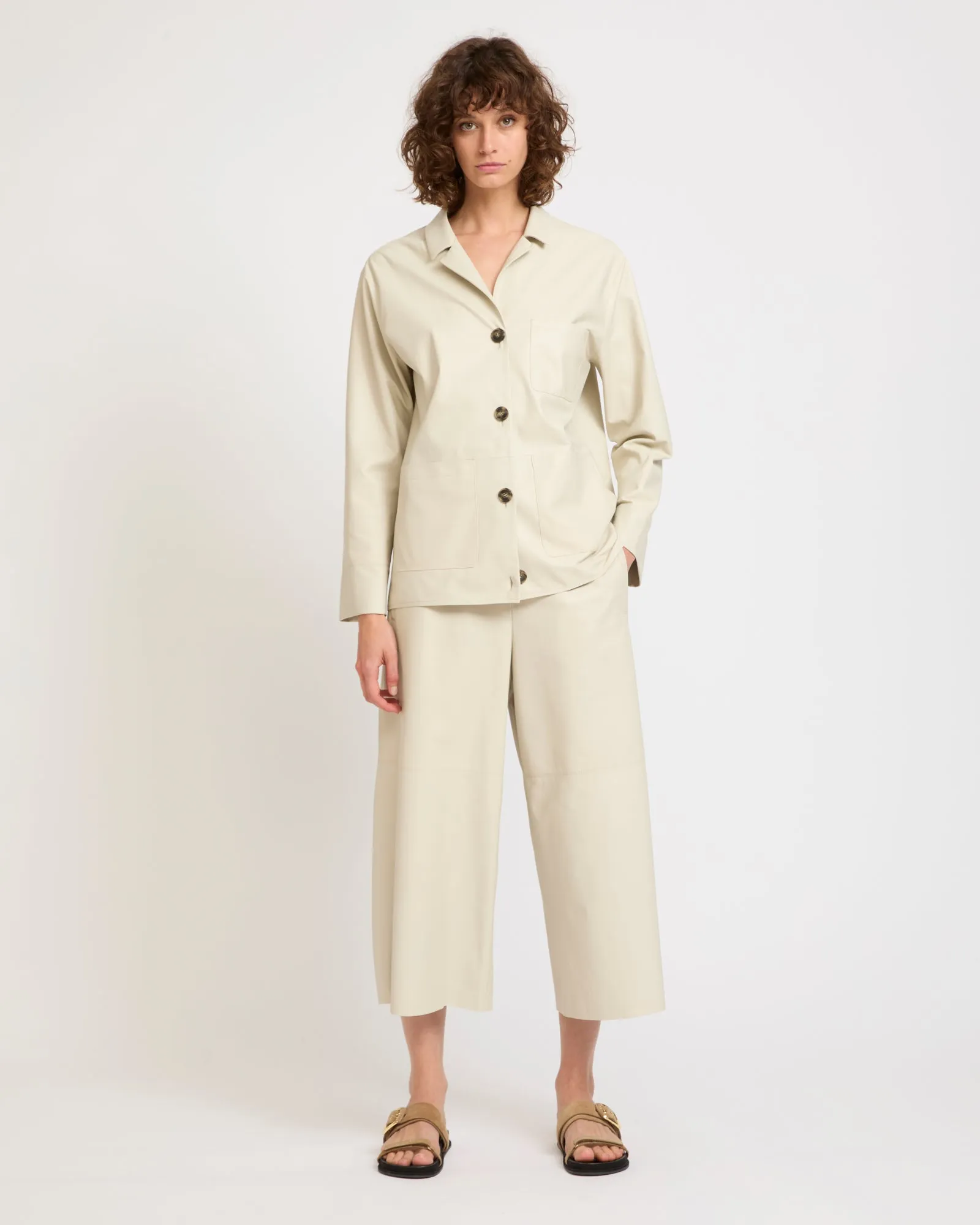 Veste en cuir d'agneau sold by Yves Salomon product image thumbnail 2