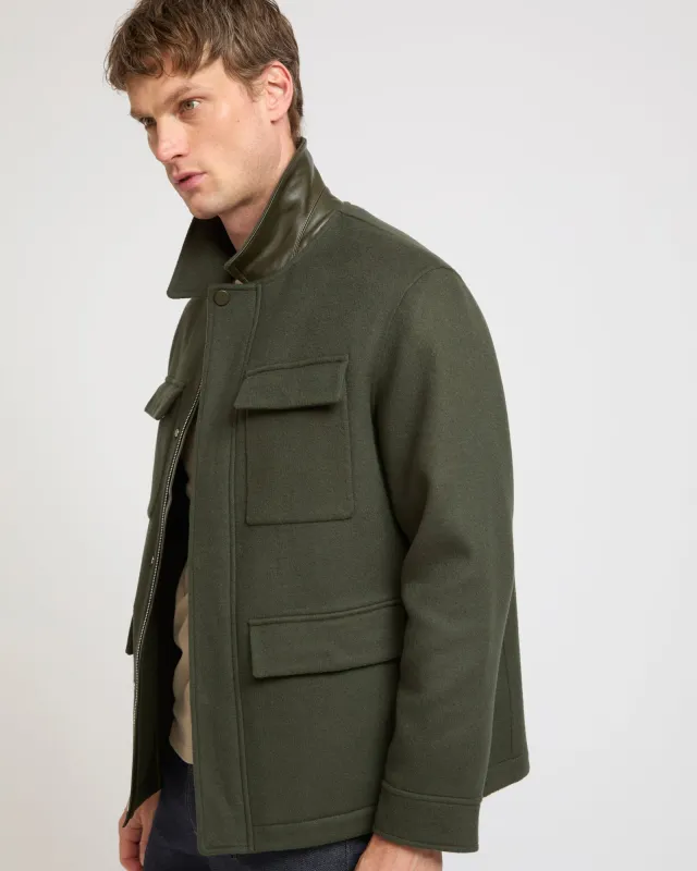 Veste en lainage cachemire double face sold by Yves Salomon