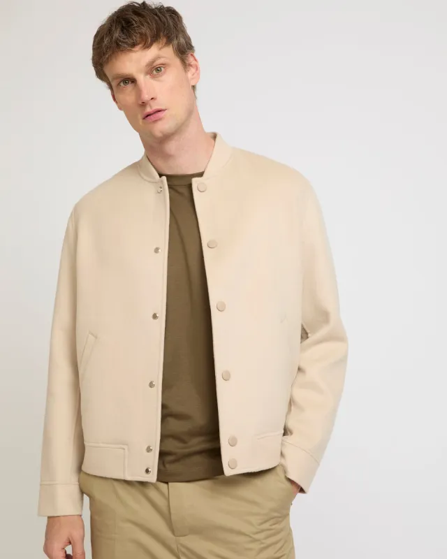 Veste Teddy en lainage cachemire double face made by Yves Salomon