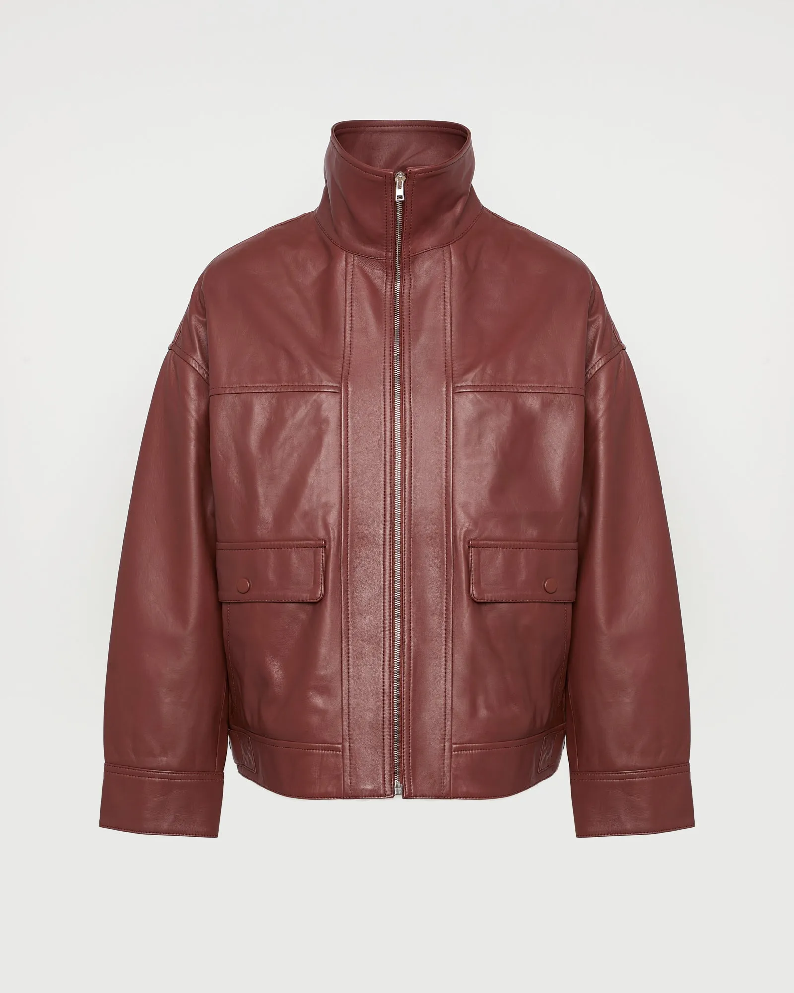 Veste courte en cuir d'agneau sold by Yves Salomon product image thumbnail 5