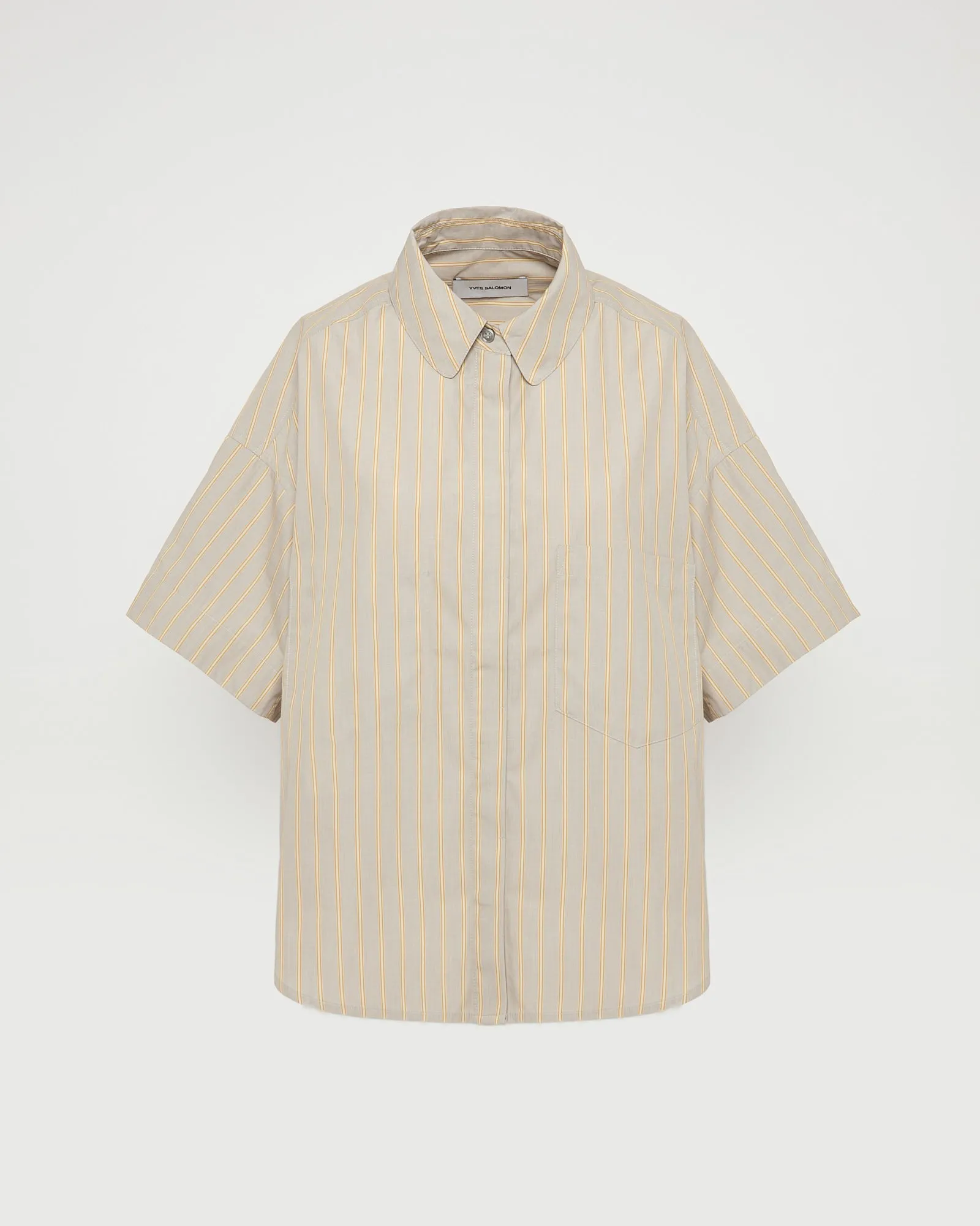 Chemise à manches courtes en popeline sold by Yves Salomon product image thumbnail 4