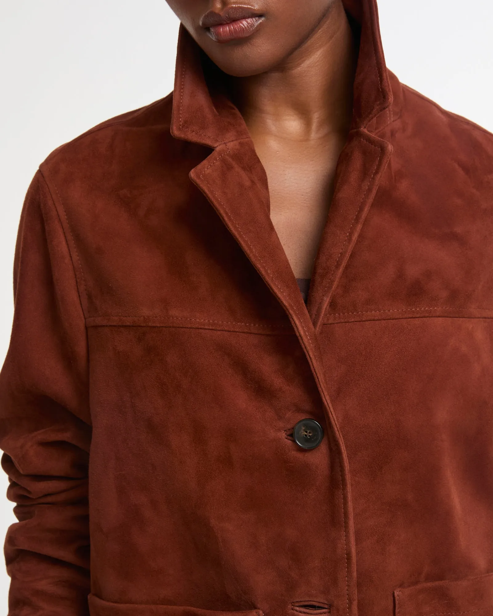 Veste en cuir d'agneau double face sold by Yves Salomon product image thumbnail 3