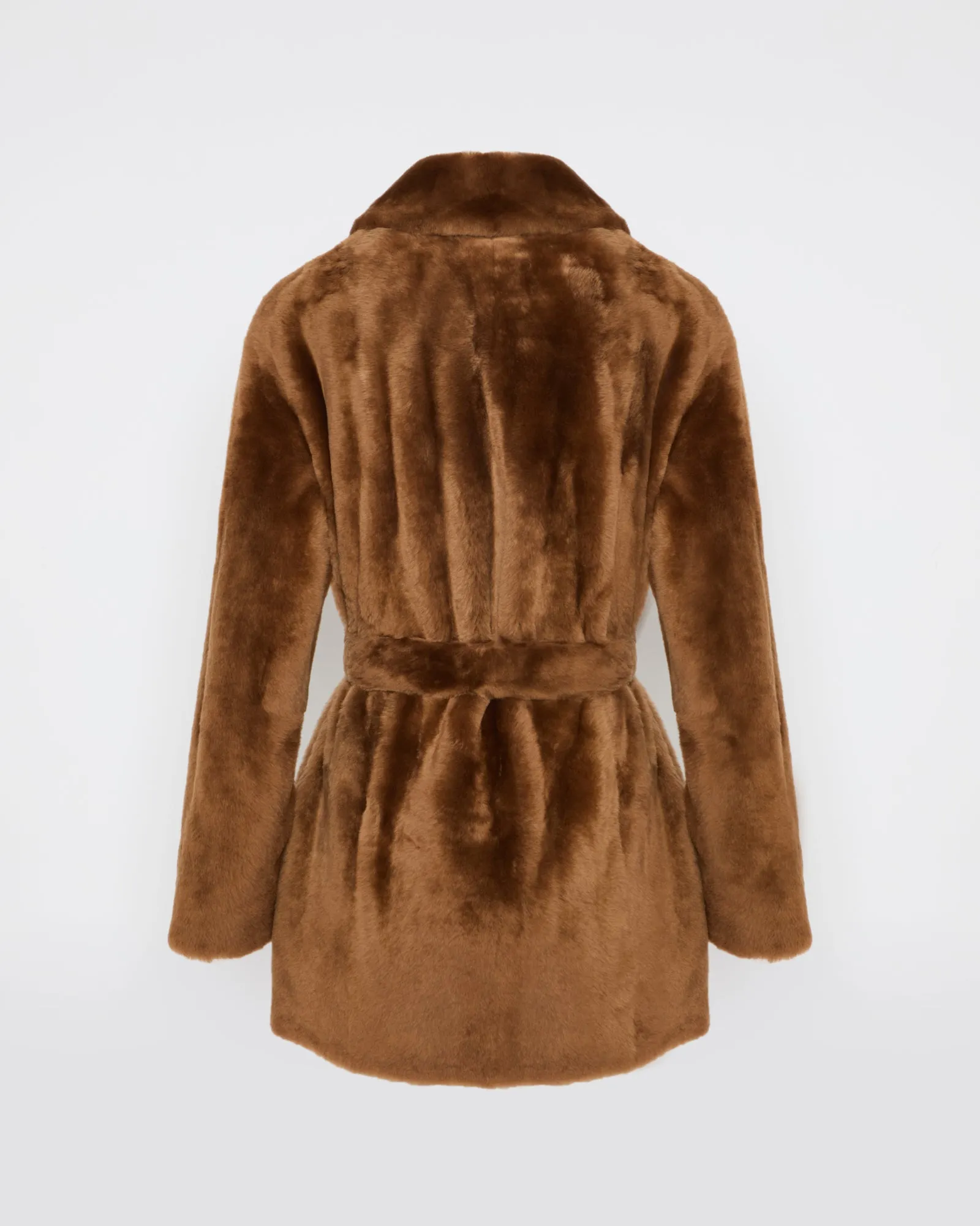 Manteau double boutonnage en peau lainée sold by Yves Salomon product image thumbnail 2