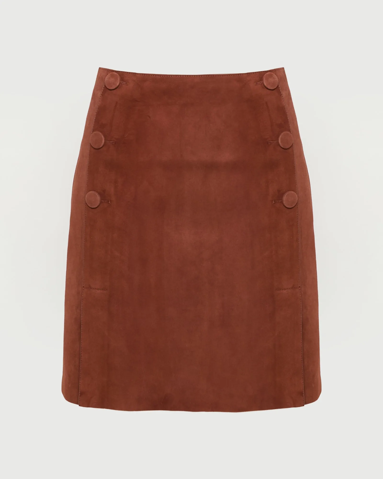 Jupe courte en cuir d'agneau double face sold by Yves Salomon product image thumbnail 5