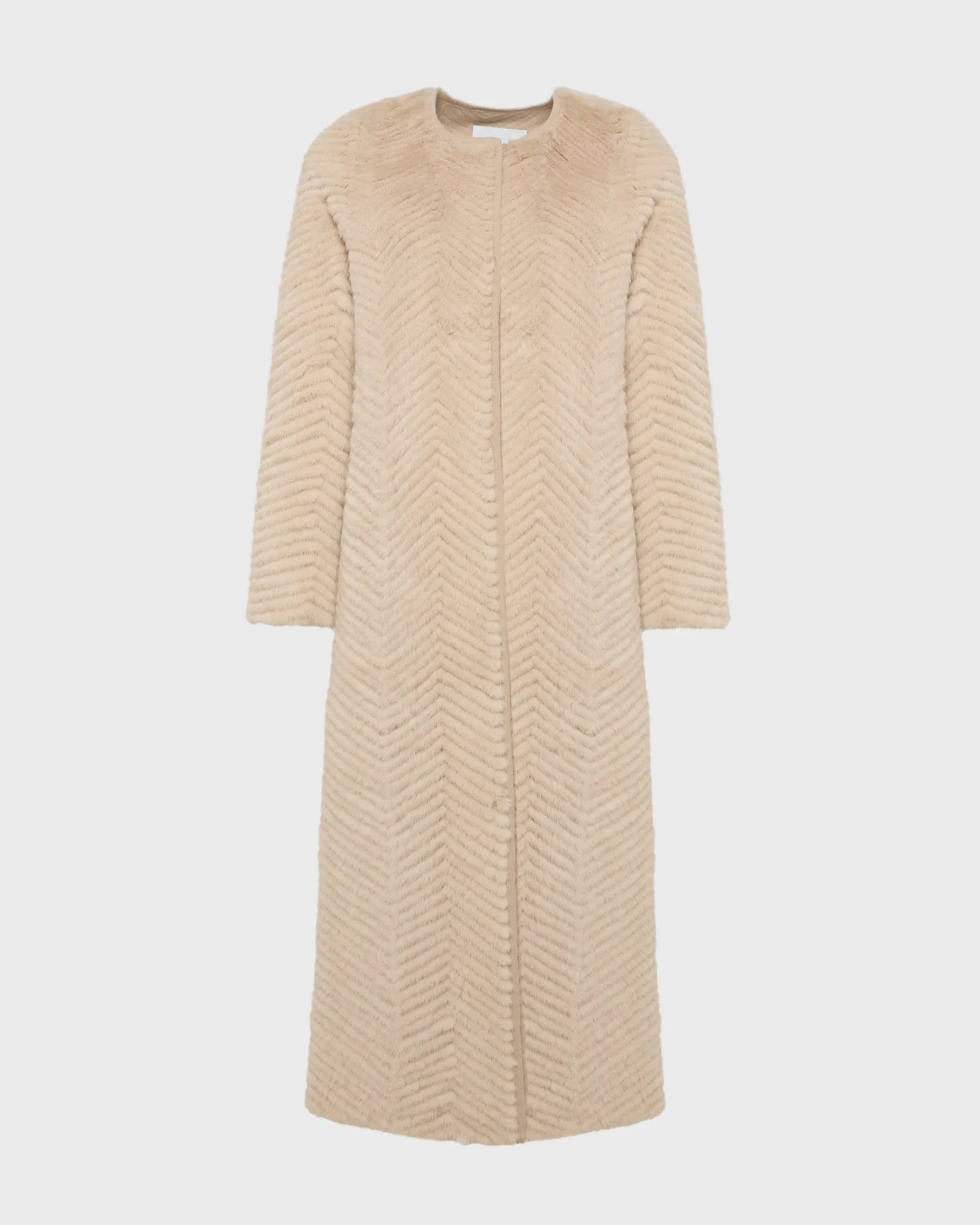 Manteau long en maille Mérinos et fourrure de vison sold by Yves Salomon product image thumbnail 5