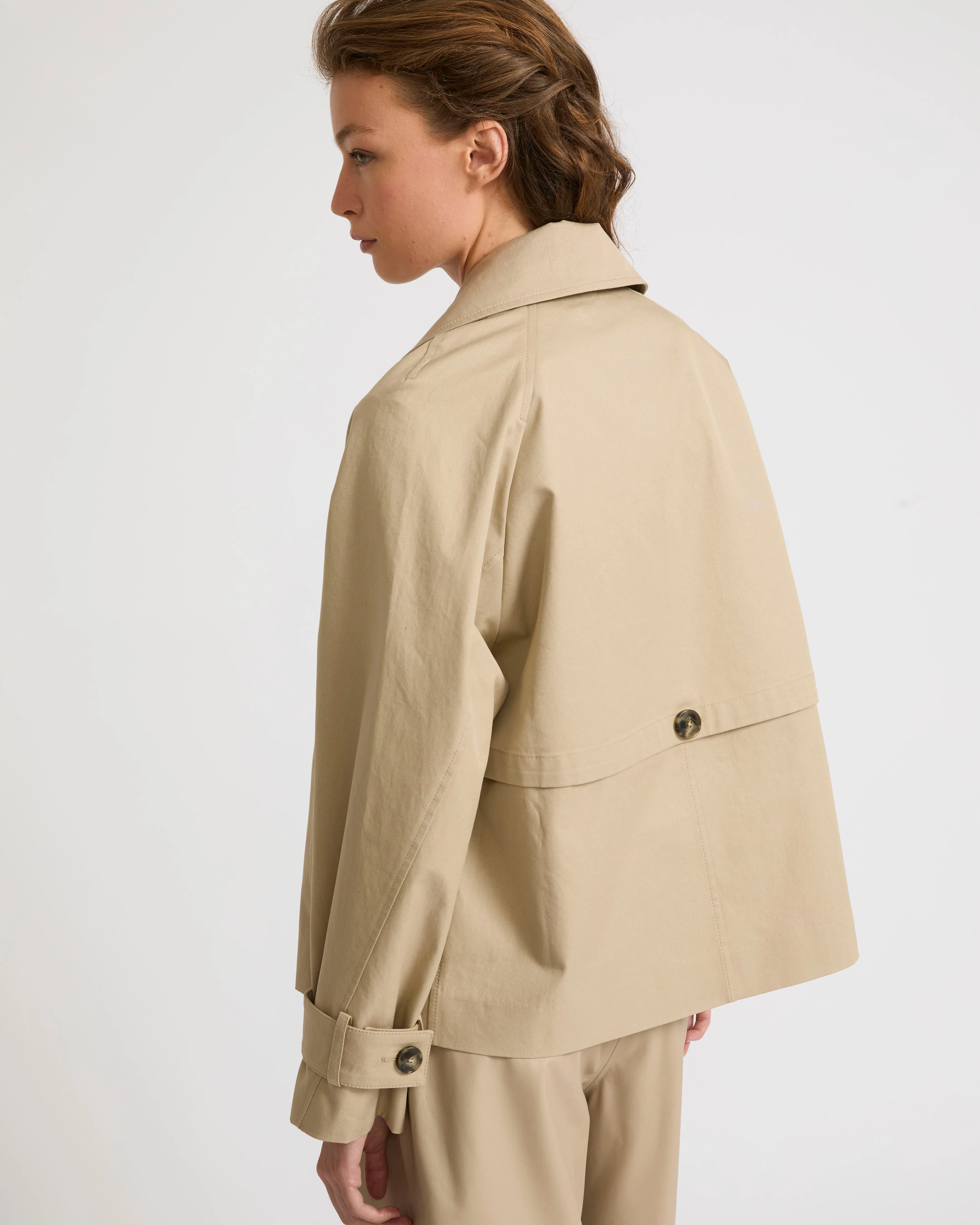 Veste trench en gabardine de coton sold by Yves Salomon product image thumbnail 4