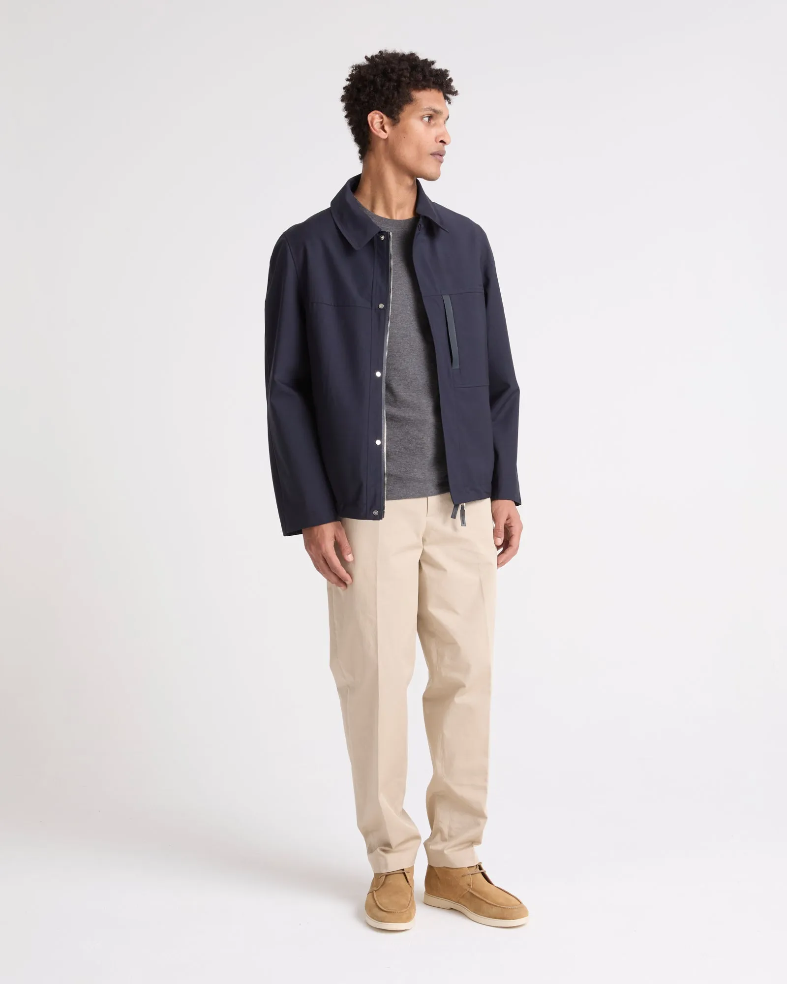 Veste en laine mélangée imperméable sold by Yves Salomon product image thumbnail 2