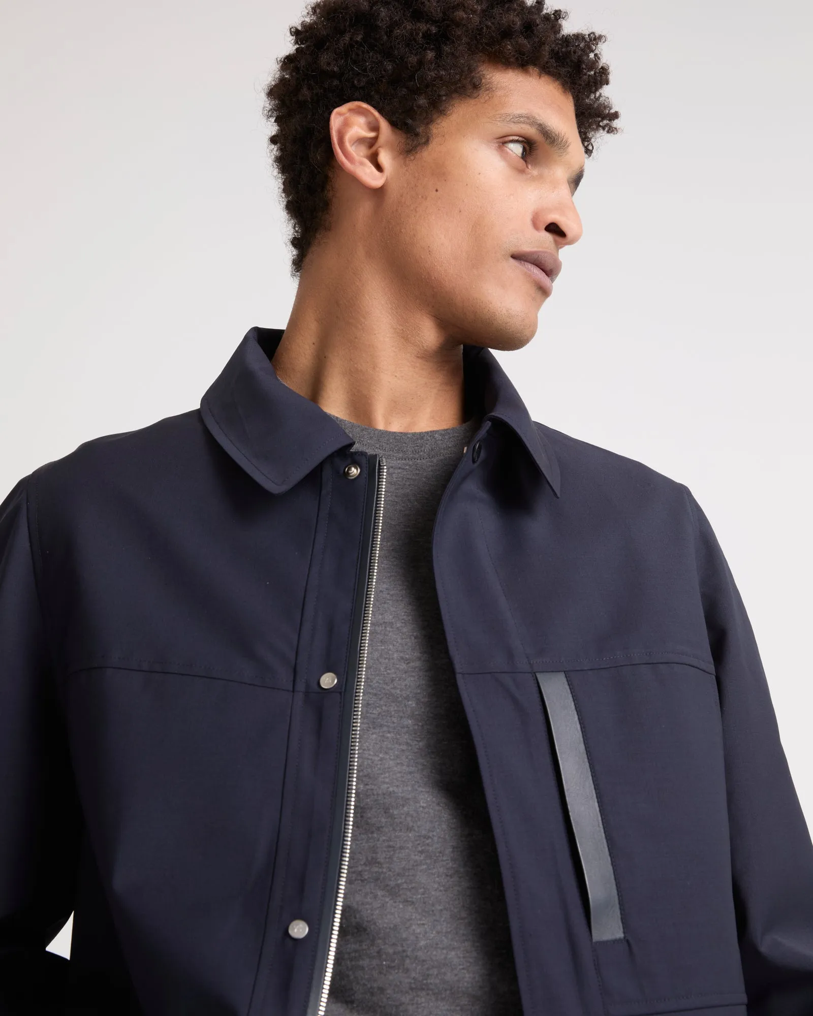 Veste en laine mélangée imperméable sold by Yves Salomon product image thumbnail 3