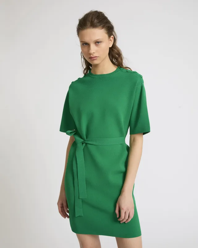 Robe T-shirt en maille made by Yves Salomon
