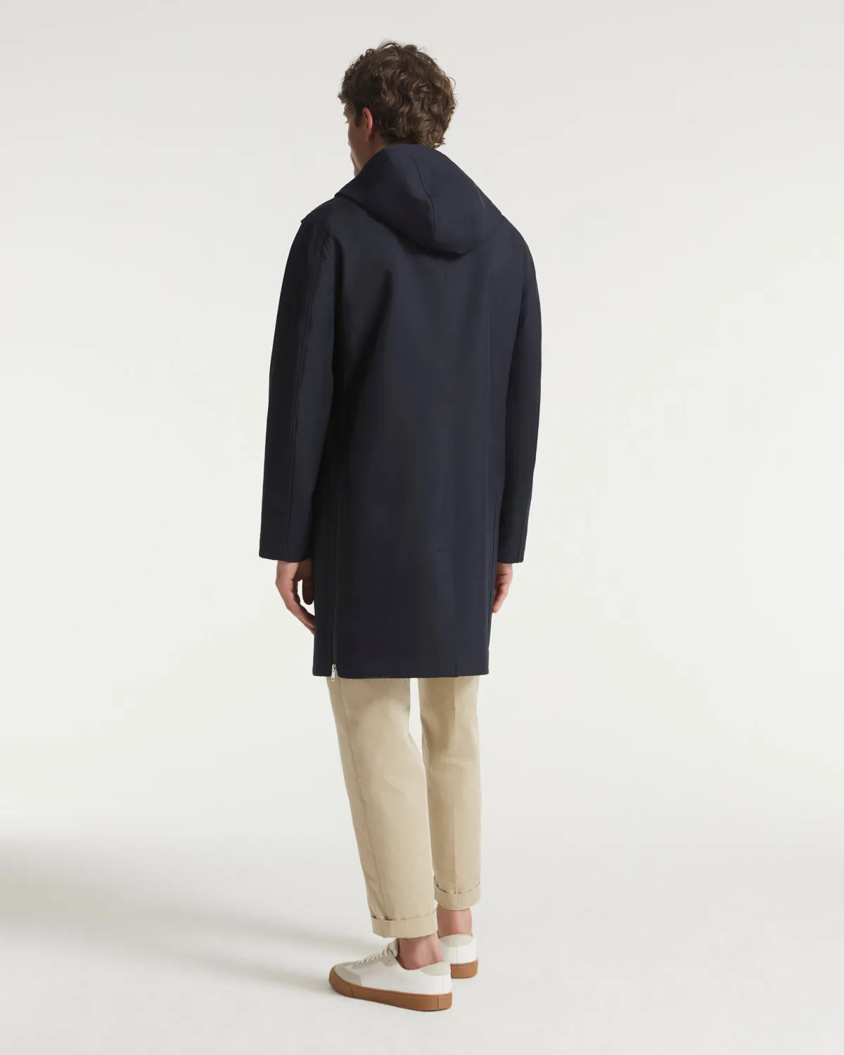 Parka en coton double face et détails cuir sold by Yves Salomon product image thumbnail 3