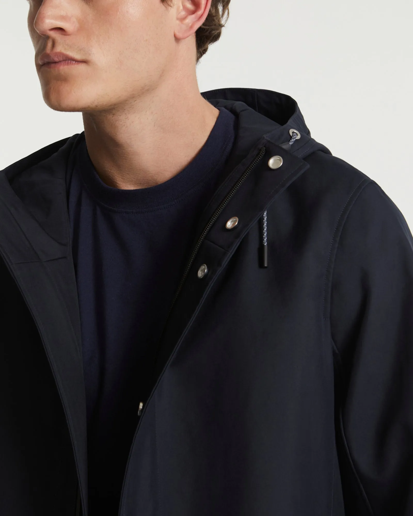 Parka en coton double face et détails cuir sold by Yves Salomon product image thumbnail 2