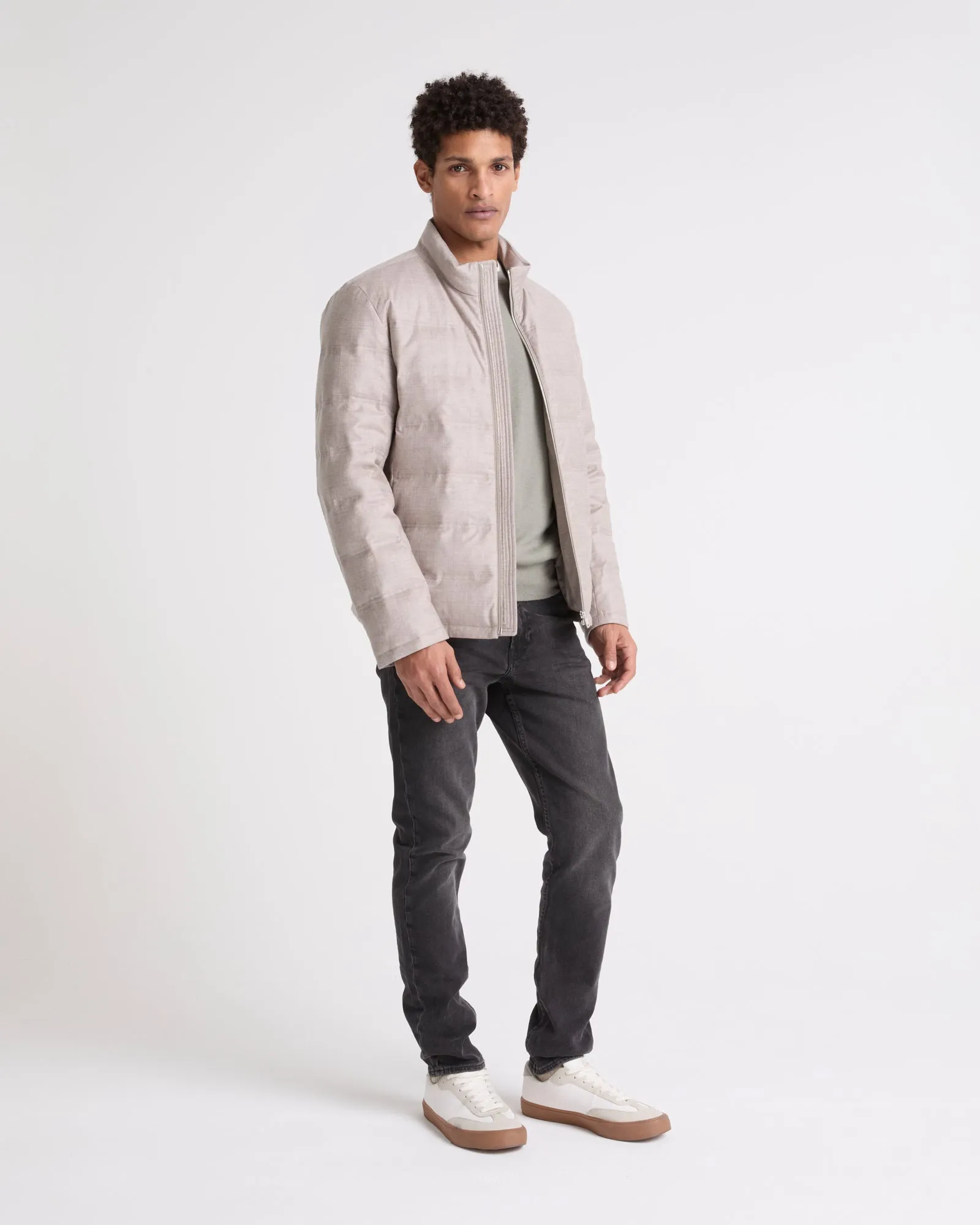 Doudoune en tissu laine-soie Loro Piana sold by Yves Salomon product image thumbnail 2