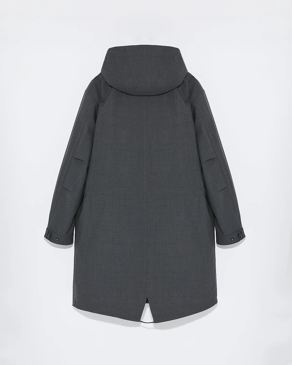 Parka fishtail en laine froide imperméable sold by Yves Salomon product image thumbnail 5