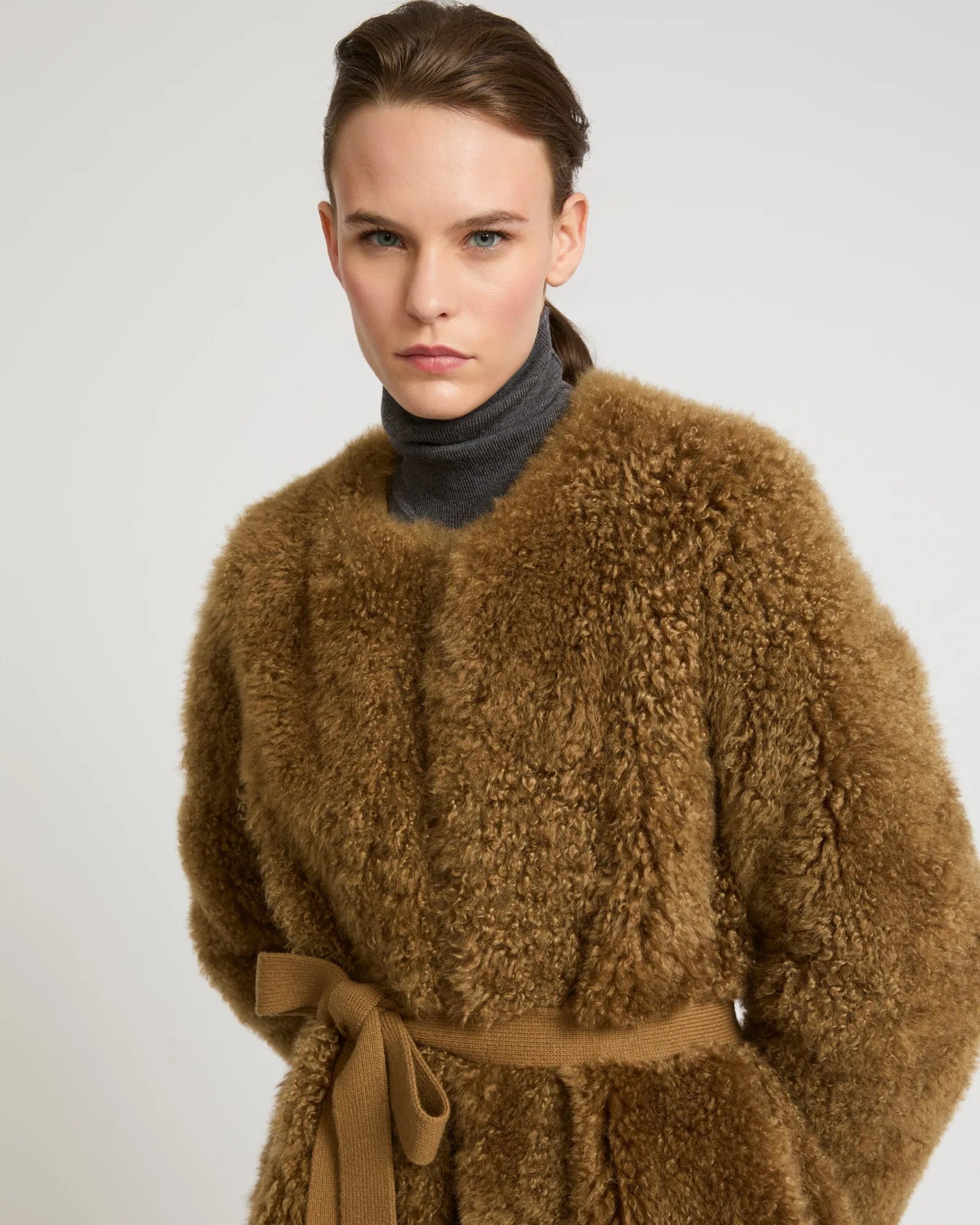 Manteau en maille mérinos et agneau sold by Yves Salomon product image thumbnail 5