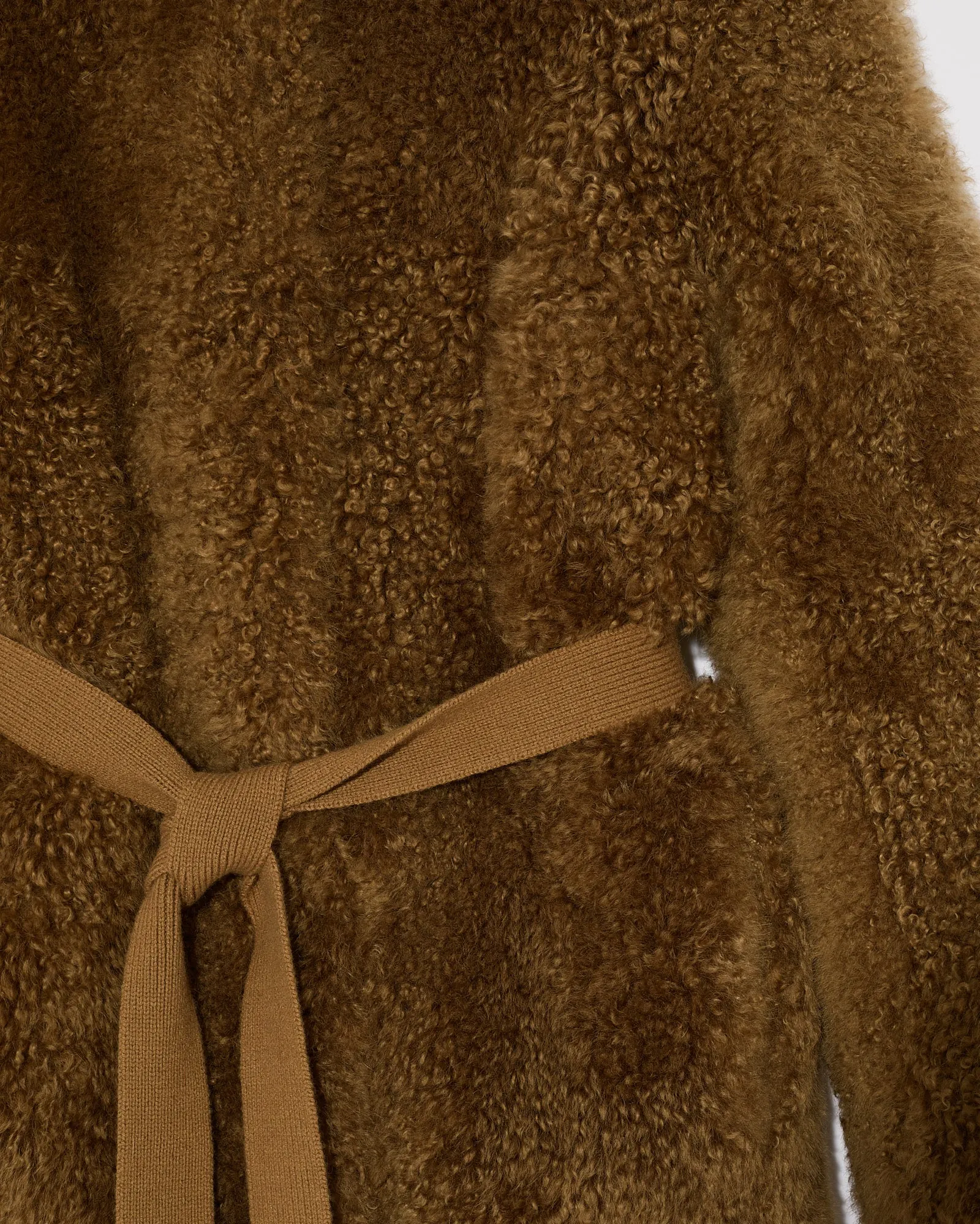 Manteau en maille mérinos et agneau sold by Yves Salomon product image thumbnail 3