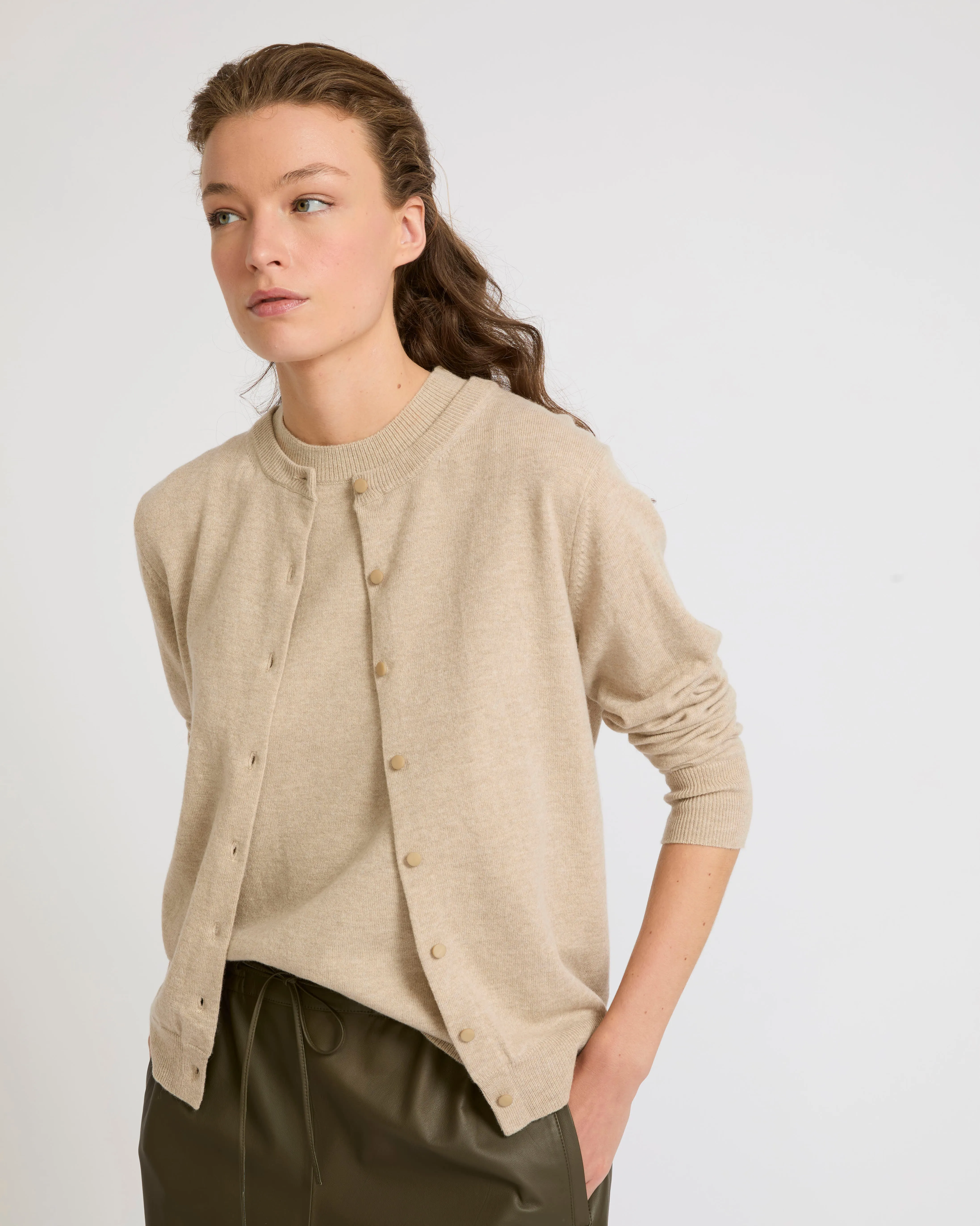 Cardigan en lainage cachemire sold by Yves Salomon product image thumbnail 3