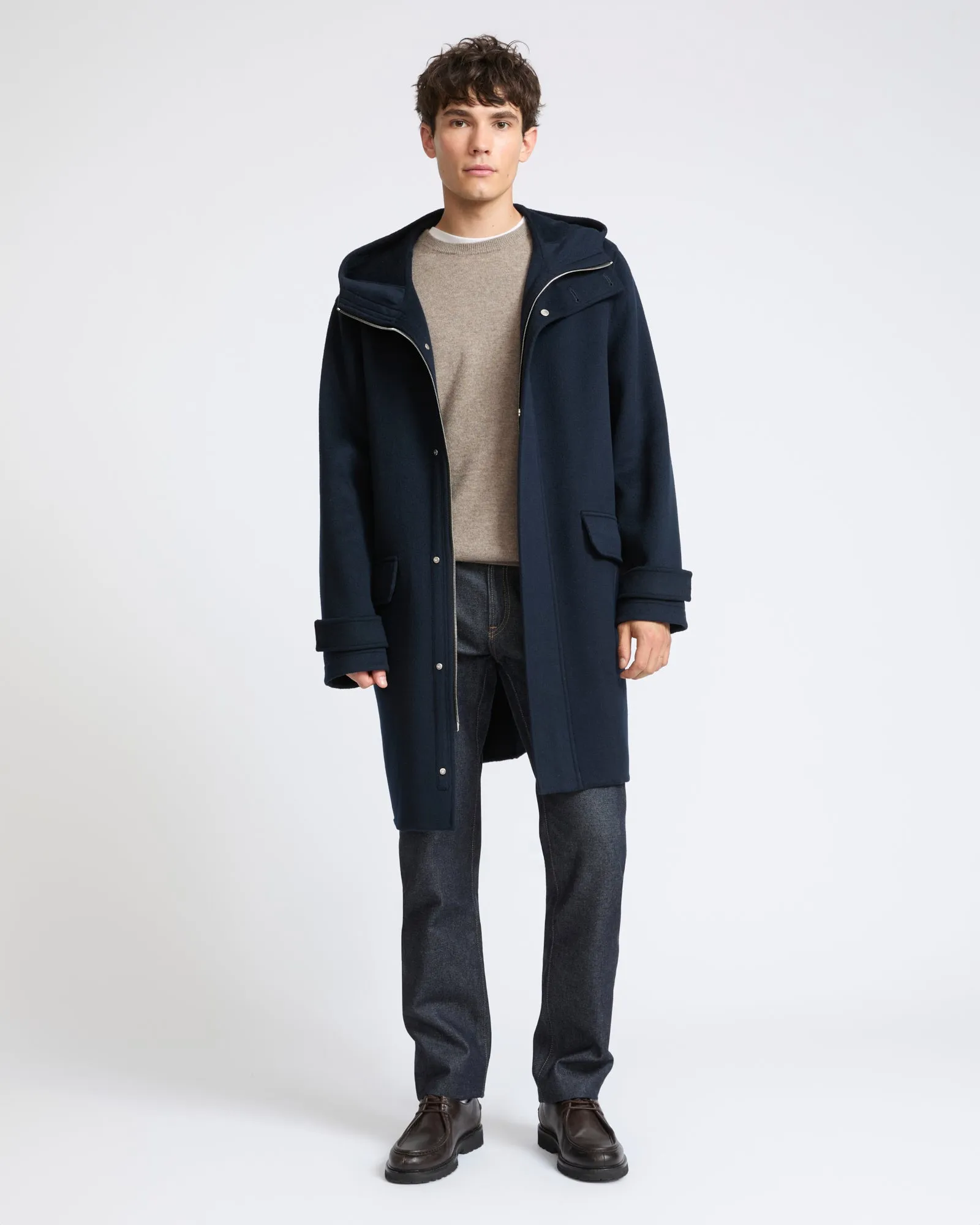 Manteau à capuche en cachemire double face sold by Yves Salomon product image thumbnail 3