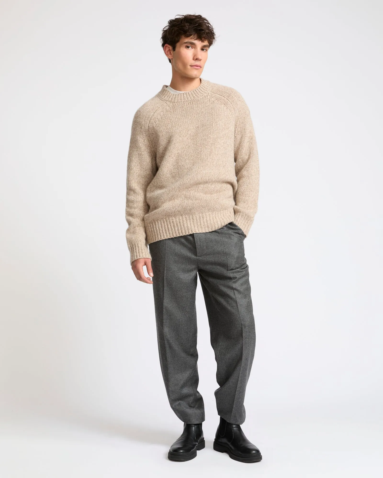Pull crew neck en maille épaisse 100% cachemire sold by Yves Salomon product image thumbnail 2