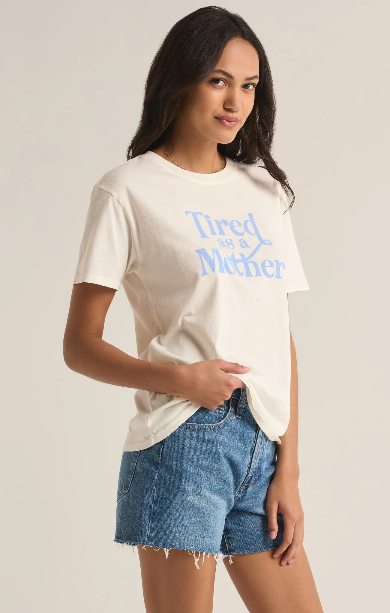 Tired Mom Boyfriend Tee sold by Z Supply product image thumbnail 3