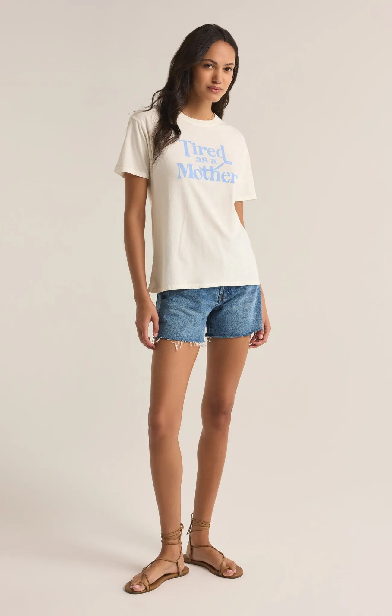 Tired Mom Boyfriend Tee sold by Z Supply product image thumbnail 4