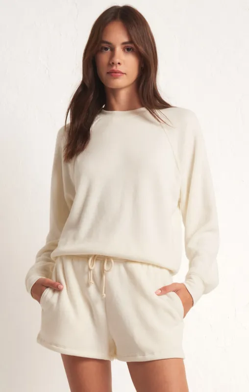 Saldana Reverse Fleece Long Sleeve Top sold by Z Supply
