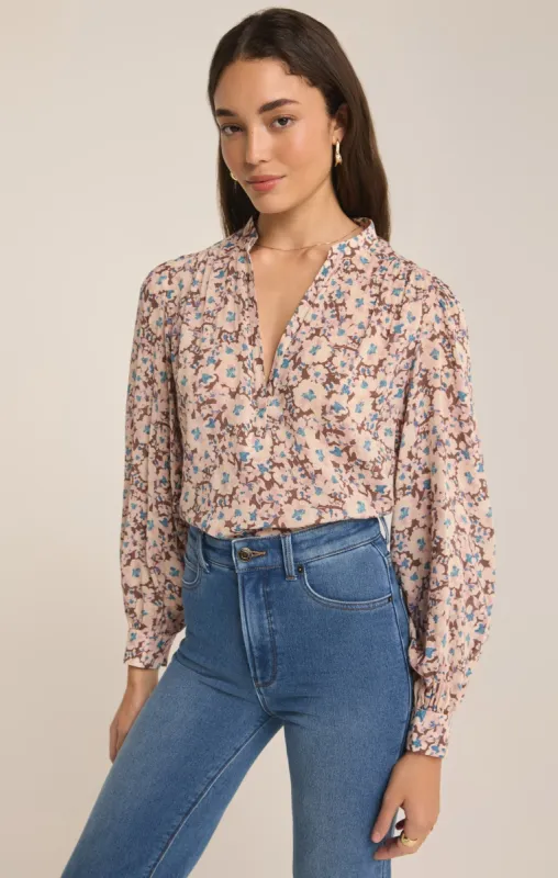 Esme La Paz Floral Blouse made by Z Supply