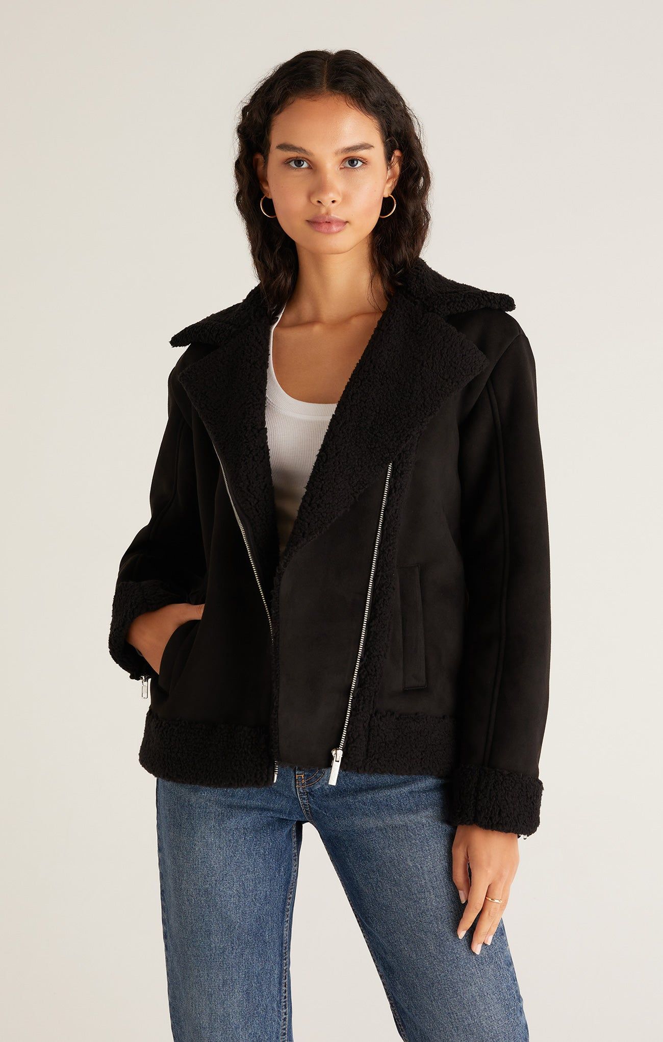Celeste Faux Suede & Sherpa Jacket sold by Z Supply product image thumbnail 6